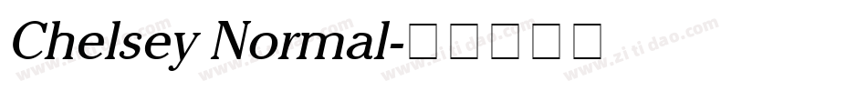 Chelsey Normal字体转换
